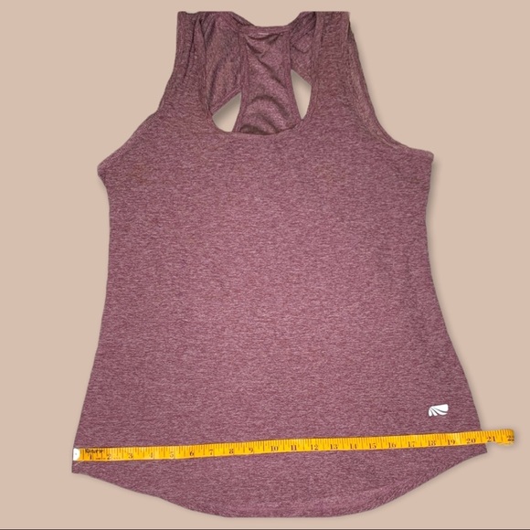 Marika (L) Racerback Tank Top in Heathered Red - Picture 7 of 7